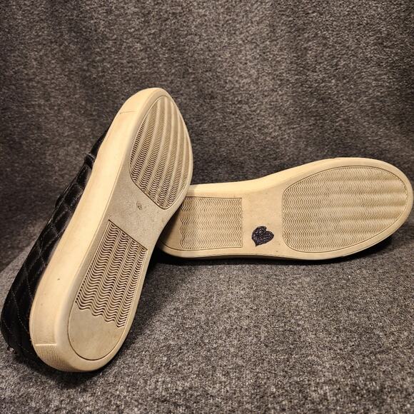 STEVE MADDEN Ecentrcq Black Faux Leather Quilted Comfort Slip On Womens 9M - Picture 8 of 10